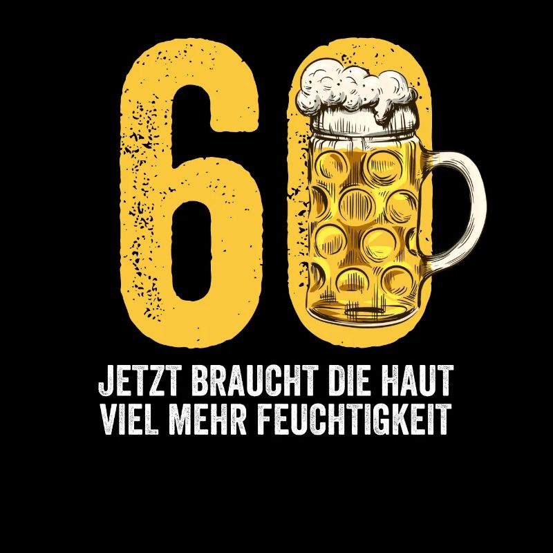 Herren 60. Geburtstag Biertrinker Bier Humor