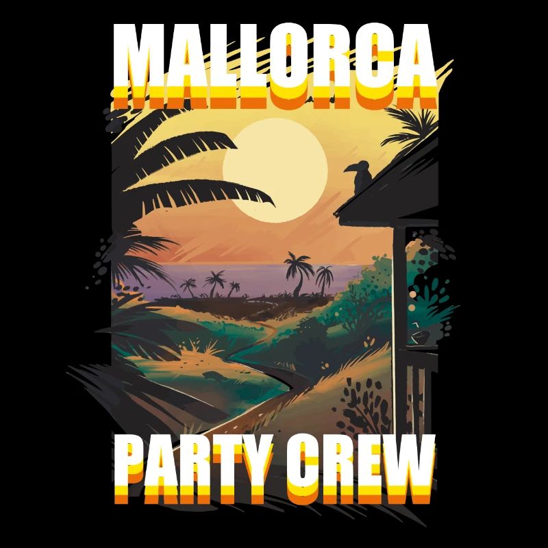 Mallorca Party Crew Spanien Saufen Bier Männer