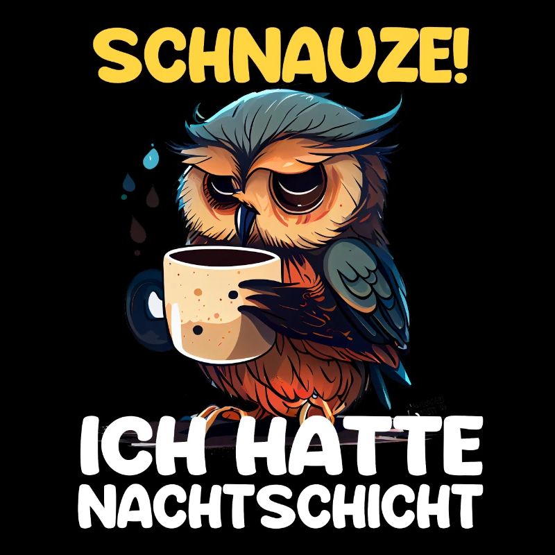 Nachtschicht Kaffee Eule Nachtdienst Schichtarbeit