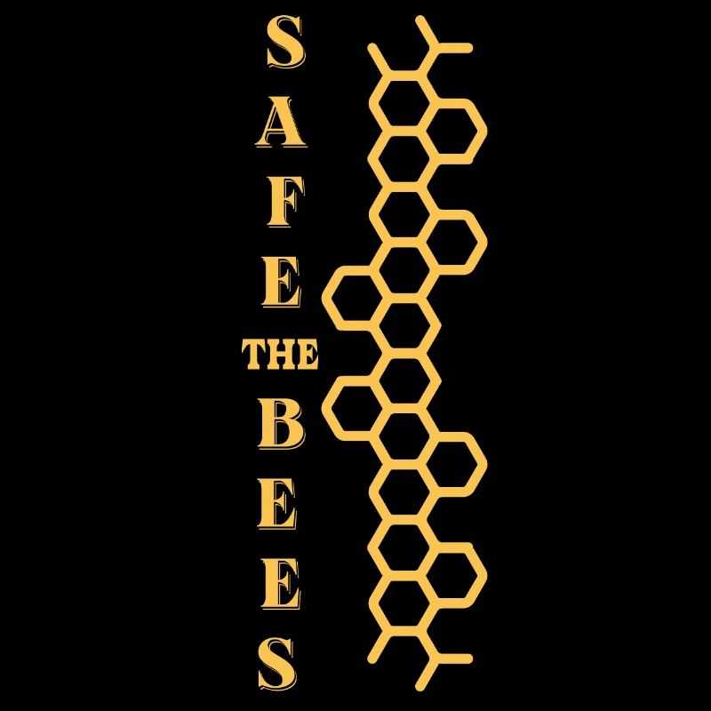 Save the bees - honeycomb pattern
