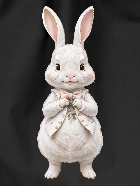 Cute bunny white 6