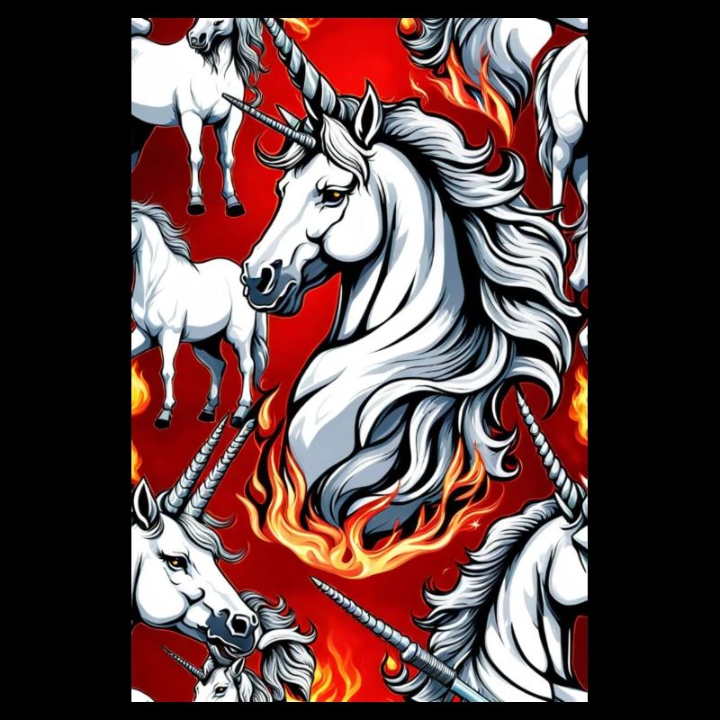 White Animals Einhorn