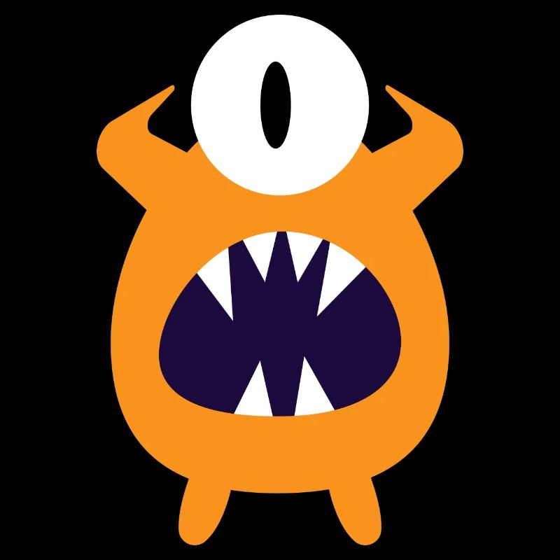 yellow screaming monster