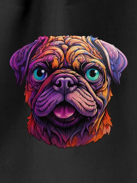 Mops farbenfroh
