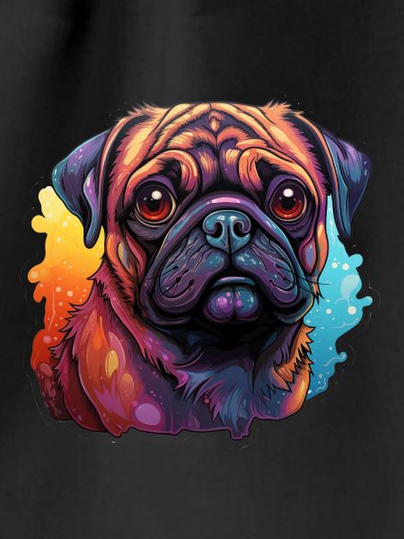 Pug Splashes of Paint