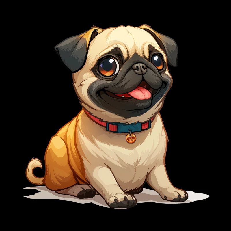 Cute little pug
