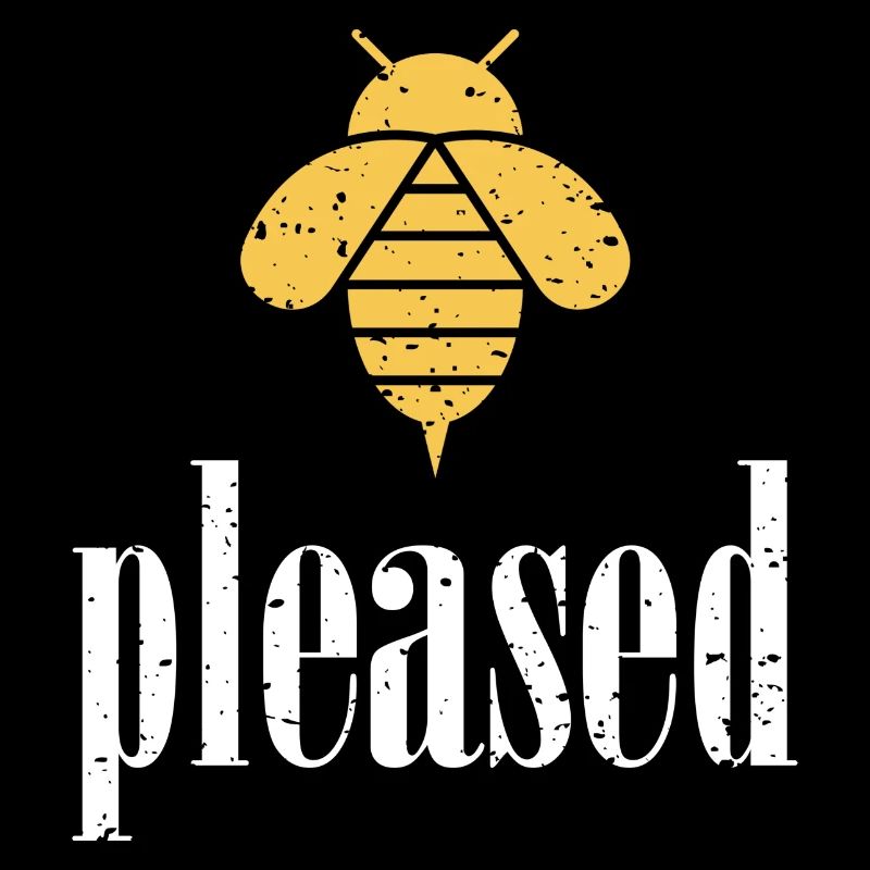 yellow bee pleased bee be pleased