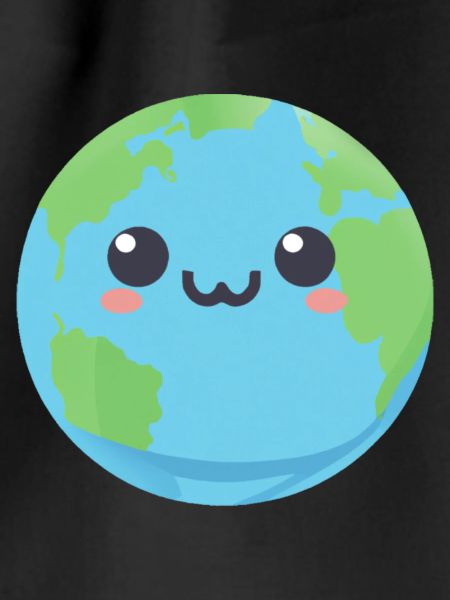 Cute planet Earth, kawaii