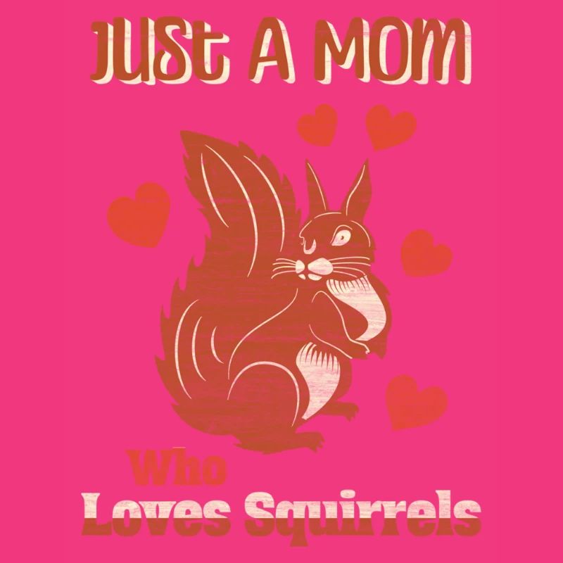 Nur eine Mutter, die Eichhörnchen liebt