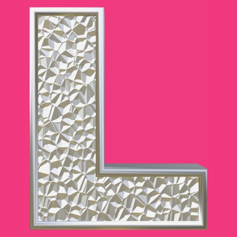 L, lettre, initiale, monogramme,
