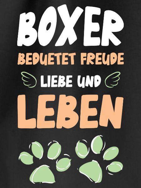 Boxer Love Life Motif