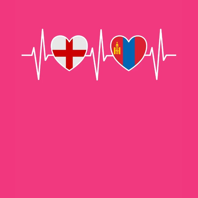 Drapeaux du drapeau mongol de l’Angleterre et de la Mongolie