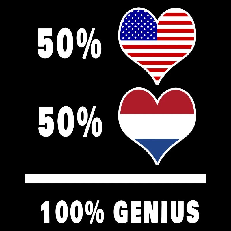 Conception ingénieuse du drapeau des États-Unis et des Pays-Bas