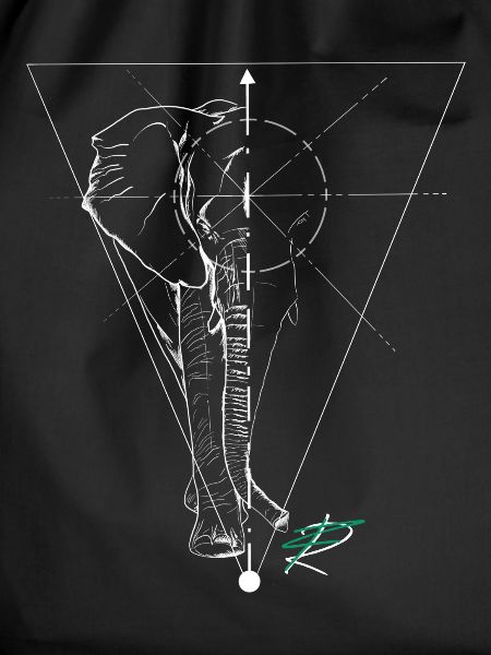 Elephant fine line