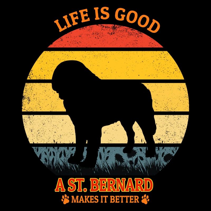 Life Is Good A St. Bernard Makes It Better