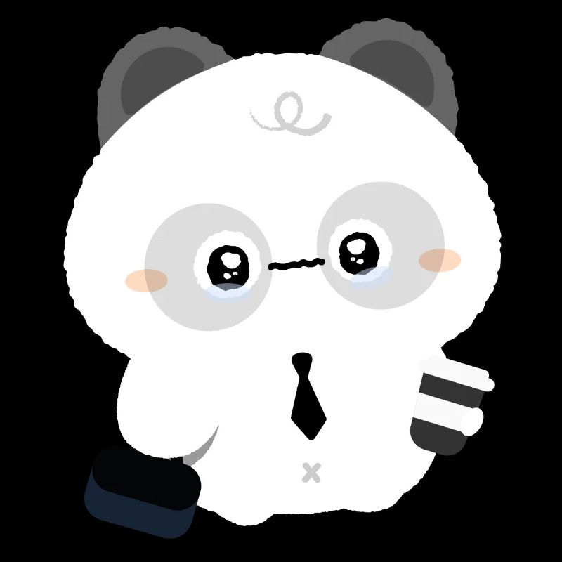 Müder Panda