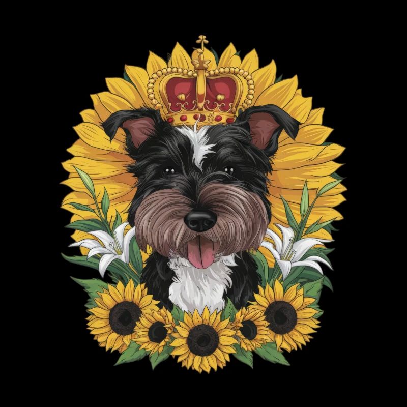 Conception de dessin animé mignon avec Norfolk Terrier