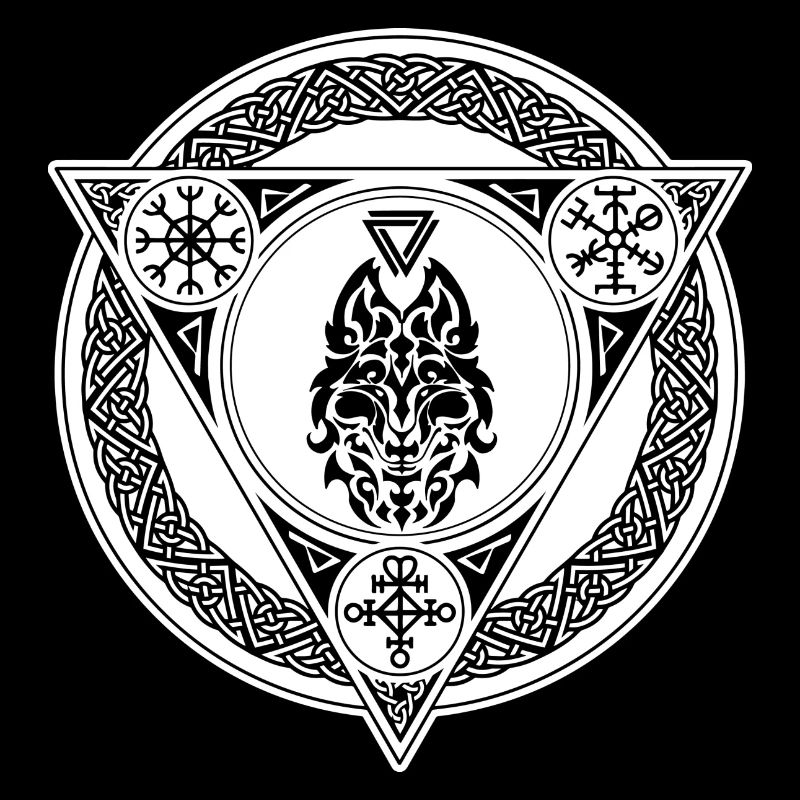 Zodiac sign Viking fox