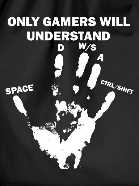 PC gamer hand