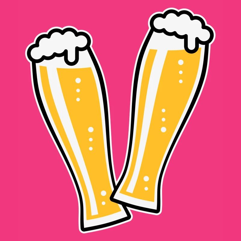 2 verres à bière de blé toast (bière de blé / 3C)