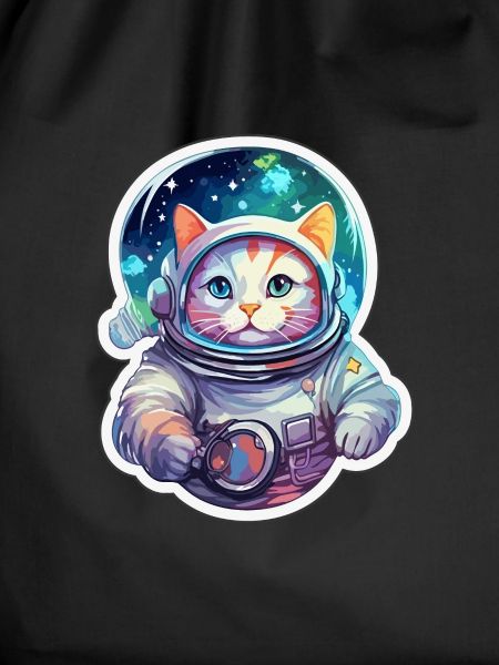 Cat Space Astronaut Galaxy