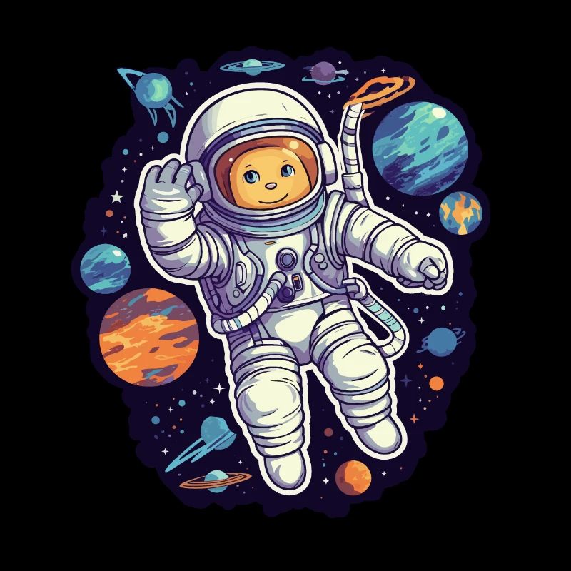 Katze Space Astronaut