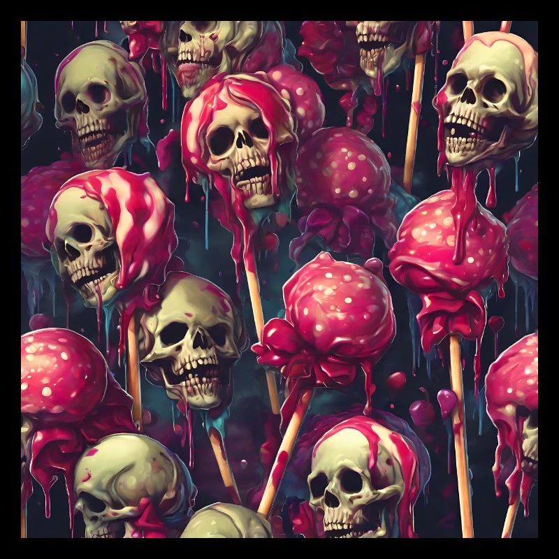 Skulls Lollipops Melted
