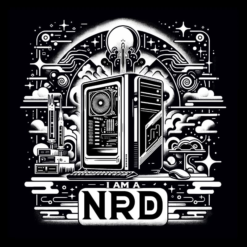Nerd Stolz Black&White