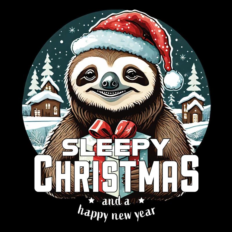 Christmas Sloth - Sleepy Christmas