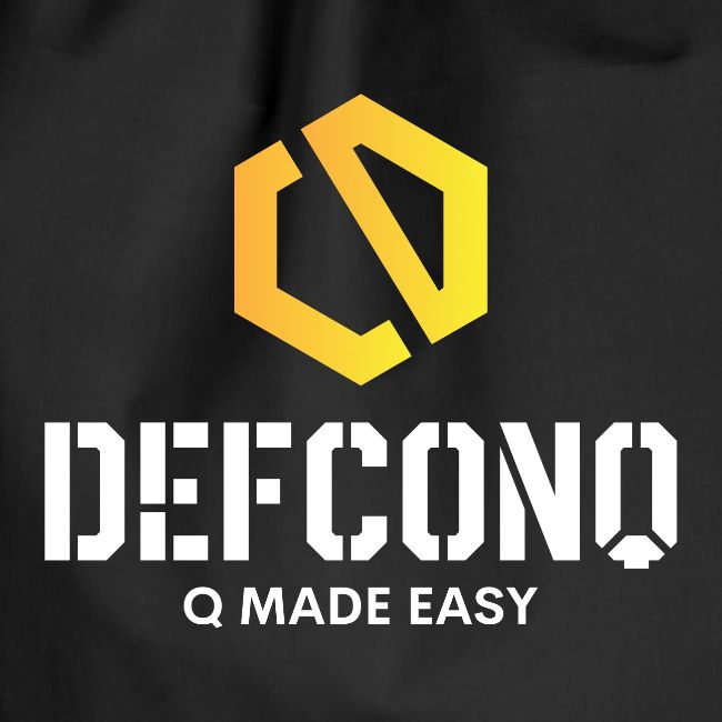 DefconQ white logo