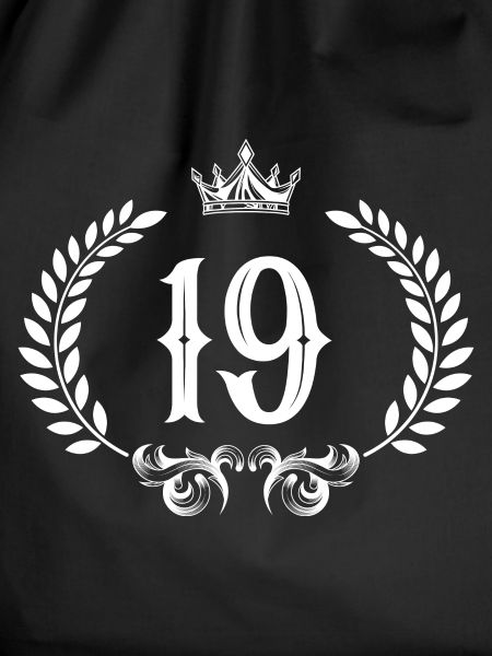 19 Number wreath