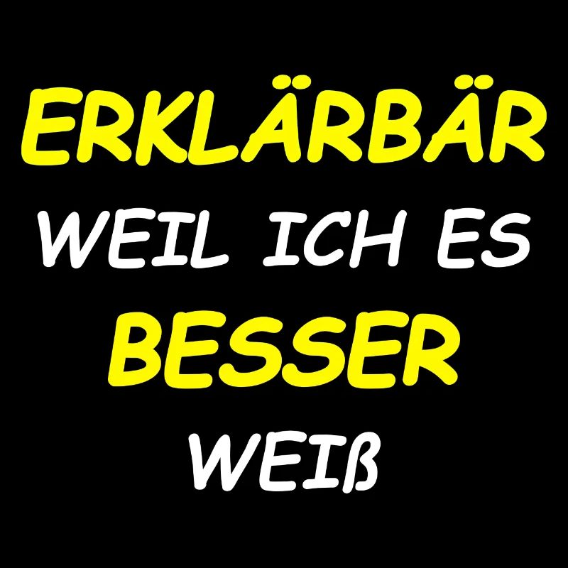 Erklärbär, Besserwisser, Klugscheißer