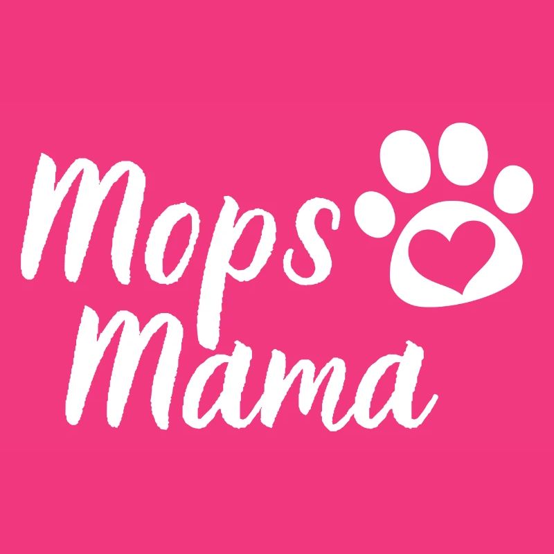 Mops Mama Hunde Muttertag Geschenk Haustier Mops