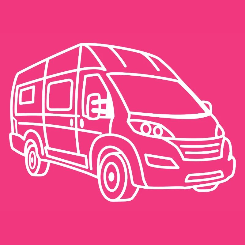 Van / Camper Van - Front - White