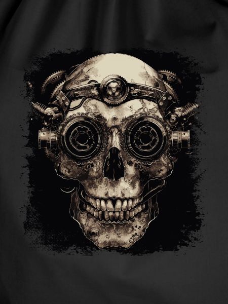 Steampunk Zombie Skull