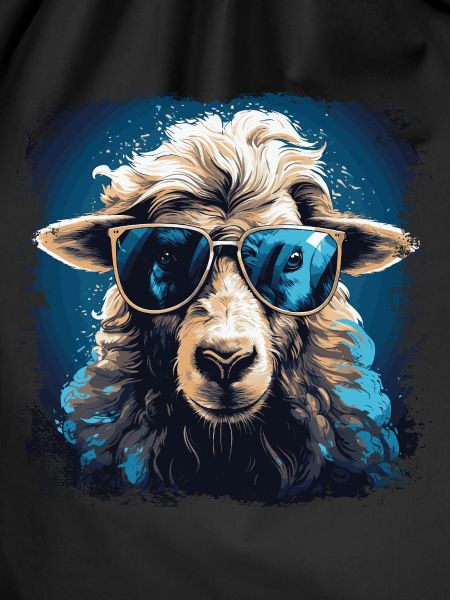 Cool sheep with sunglasses