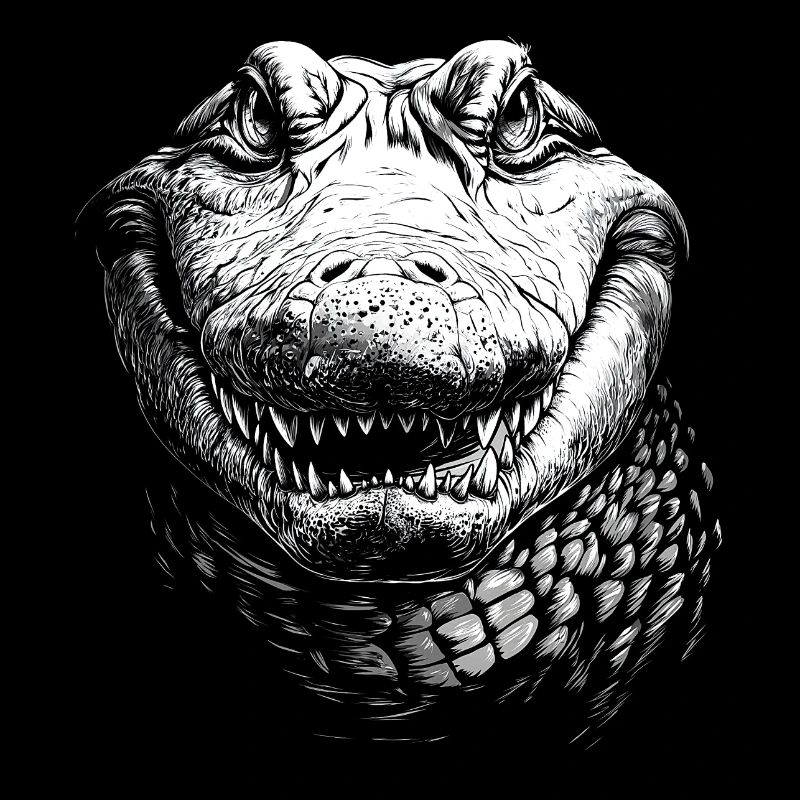 Alligator Portrait Predator Animals Animal