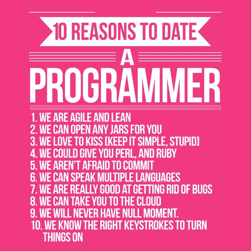 10 raisons de sortir avec un programmeur