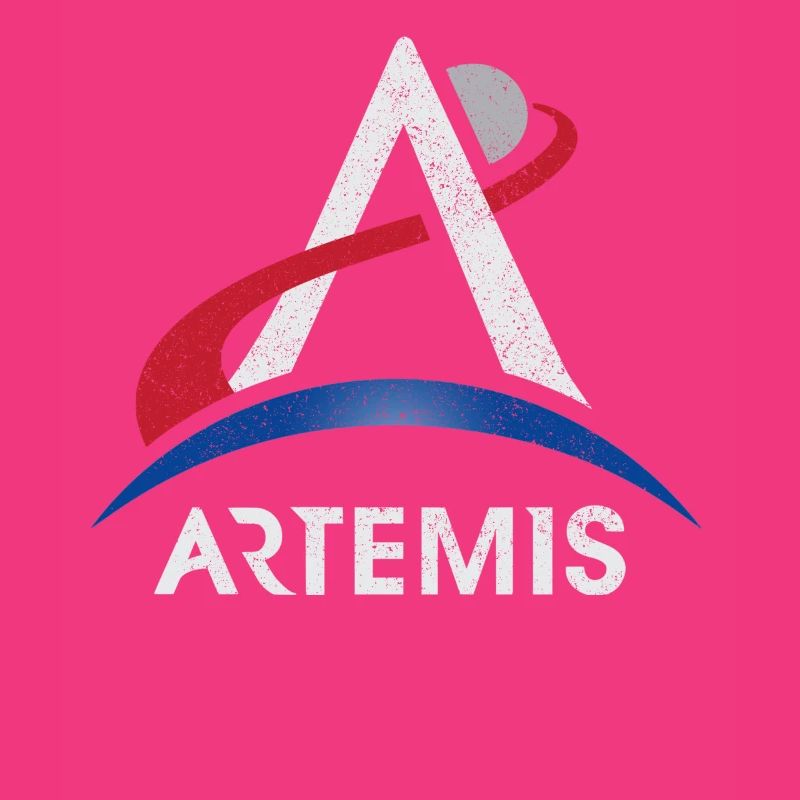 Artemis Program Logo Moon Mars Space Nasa Lunar Mi