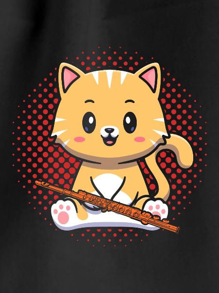 Flutist Cat Cat Flute