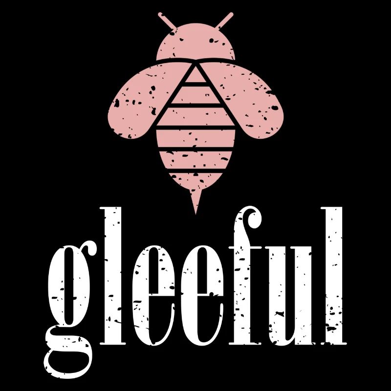 Abeille rose Abeille joyeuse Soyez joyeuse