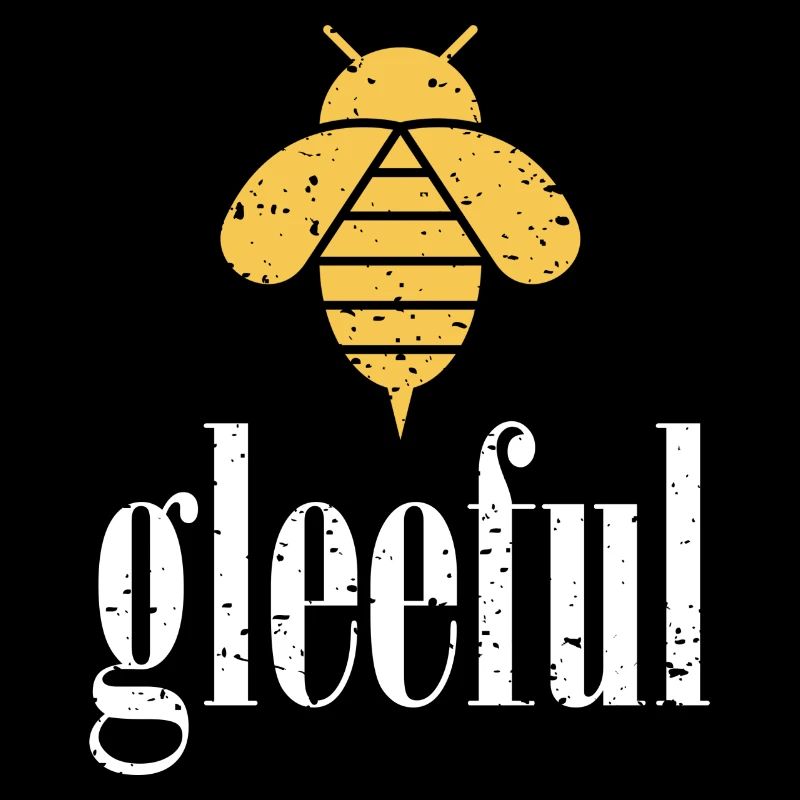 Abeille jaune Abeille joyeuse Soyez joyeuse