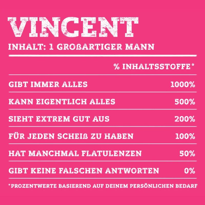 Vincent Great Man First Name