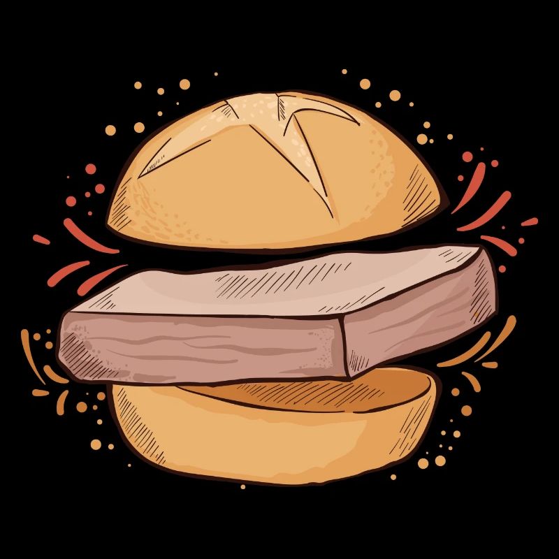 Leberkäse Fleischkäse Brötchen Fan