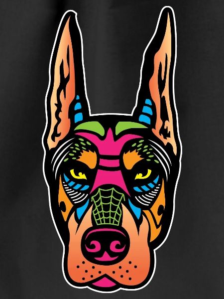 Skull Doberman. Painter Poison