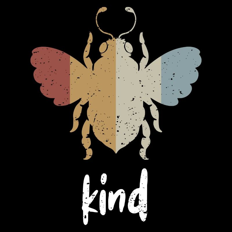 Retro Bee Kind Biene Be Kind