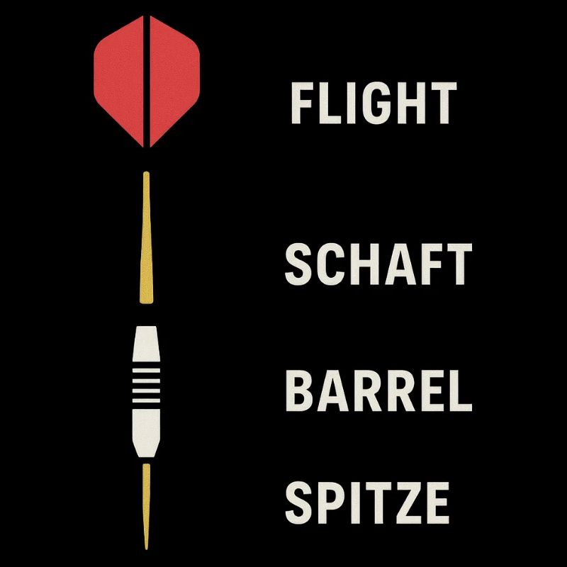 Explosionszeichnung Steeldart