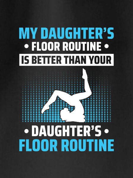 Proud gymnastics mom