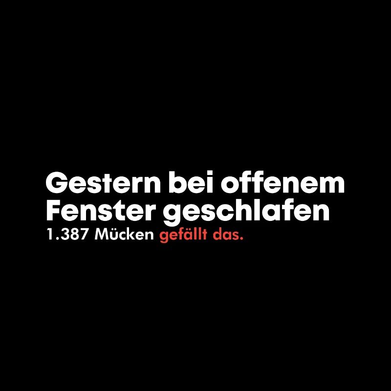 Gestern bei offenem Fenster geschlafen