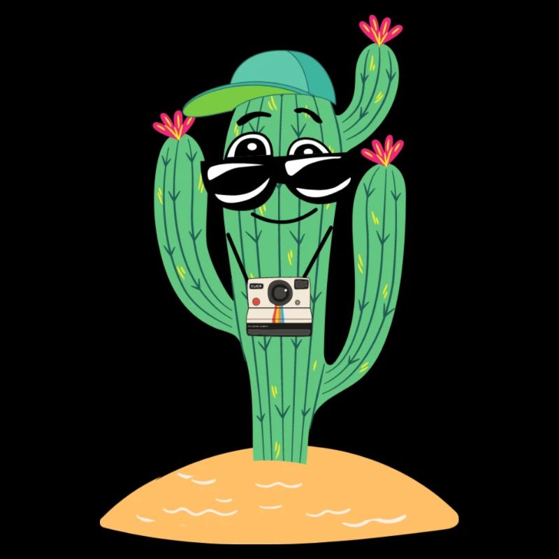 Cactus as a tourist